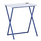 Alternate image 0 for Simply Essential&trade; Folding Desk with Qi Charger in White/Navy