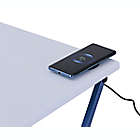 Alternate image 3 for Simply Essential&trade; Folding Desk with Qi Charger in White/Navy