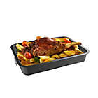 Alternate image 2 for Hastings Home Nonstick Carbon Steel Roasting Pan with Flat Rack