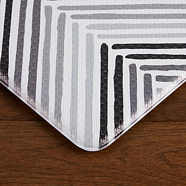 Simply Essential&trade; Chevron 18-Inch x 30-Inch Reversible Kitchen Mat in Grey. View a larger version of this product image.