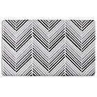 Alternate image 0 for Simply Essential&trade; Chevron 18-Inch x 30-Inch Reversible Kitchen Mat in Grey