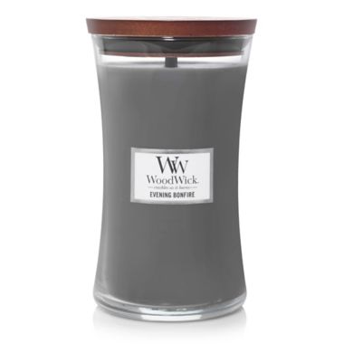 Woodwick&reg; Evening Bonfire 21.5 oz. Hourglass Candle. View a larger version of this product image.