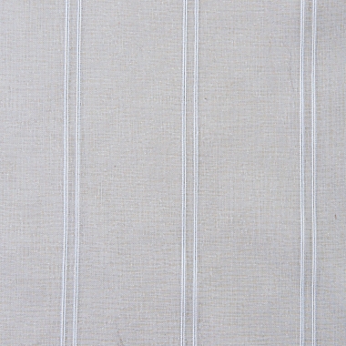 Simply Essential&trade; Stripe 84-Inch Grommet Sheer Curtain Panels in Microchip (Set of 2). View a larger version of this product image.