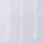 Alternate image 3 for Simply Essential&trade; Stripe 108-Inch Grommet Curtain Panels in Bright White (Set of 2)