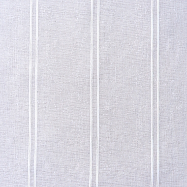 Simply Essential&trade; Stripe 108-Inch Grommet Curtain Panels in Bright White (Set of 2). View a larger version of this product image.