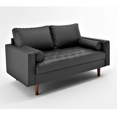 US Pride Furniture&reg; Clovis Faux Leather Square-Arm Loveseat