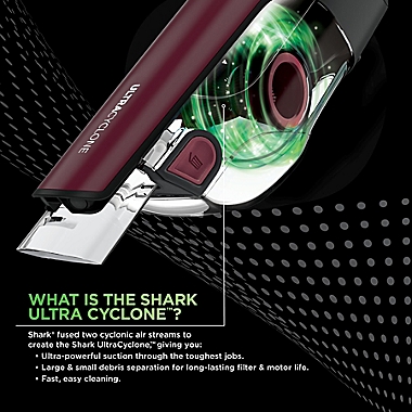 Shark&reg; CH950C UltraCyclone&trade; Pet Pro Cordless Handheld Vacuum in Burgundy. View a larger version of this product image.