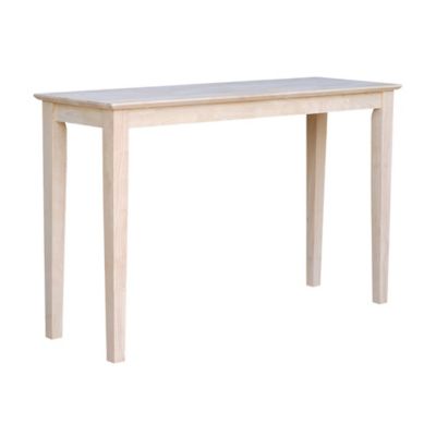 Shaker Table Bed Bath Beyond, International Concepts Shaker Console Table Unfinished