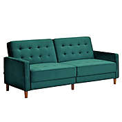 USPride Furniture Cornell Velvet Square Arm Sofa Bed
