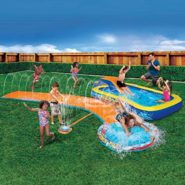 Banzai&reg; 3-in-1 Aqua Drench Splash Park. View a larger version of this product image.
