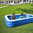 Alternate image 1 for Kiddiworks&trade; Deluxe Inflatable Pool in Blue