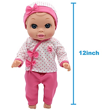 Cuddle Kids&reg; Feed &amp; Giggle Playtime&trade; Doll and Playset. View a larger version of this product image.