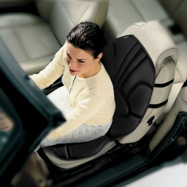 HoMedics&reg; Portable Back Massage Cushion with Heat in Black. View a larger version of this product image.