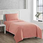 Alternate image 2 for Simply Essential&trade; Truly Soft&trade; Microfiber Twin XL Sheet Set in Coral Haze