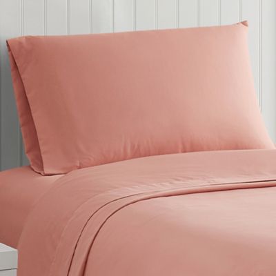 Simply Essential&trade; Truly Soft&trade; Microfiber Twin XL Sheet Set in Coral Haze