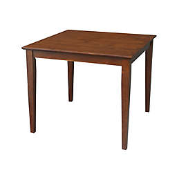 International Concepts Square Solid Wood Dining Table in Espresso