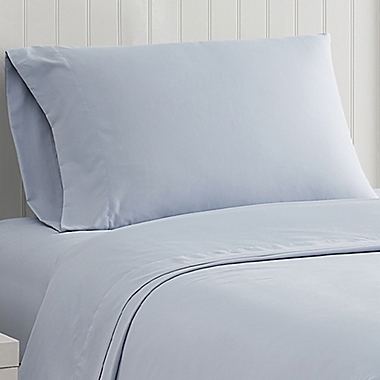 Simply Essential&trade; Truly Soft&trade; Microfiber Twin XL Sheet Set in Zen Blue. View a larger version of this product image.