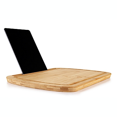 Simply Essential&trade; Bamboo Cutting Board with Phone/Tablet Slot. View a larger version of this product image.