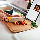 Alternate image 3 for Simply Essential&trade; Bamboo Cutting Board with Phone/Tablet Slot