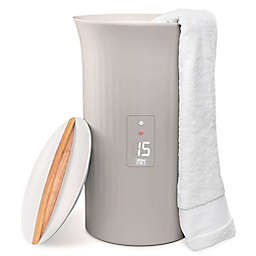LiveFine Large Bucket Style Towel Warmer in Grey