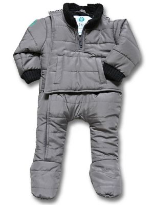Buckle Me Baby Infant Car Seat Suit in Grey