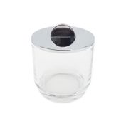 The Threadery&trade; Curved Glass Jar in Clear