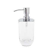The Threadery&trade; Curved Glass Soap/Lotion Dispenser in Clear