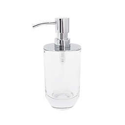 The Threadery™ Curved Glass Soap/Lotion Dispenser in Clear