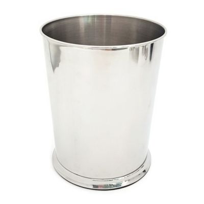 The Threadery&trade; Metal Wastebasket in Chrome