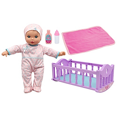 Cuddle Kids&reg; Crib Time Fun&trade; Doll and Playset. View a larger version of this product image.
