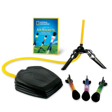 National Geographic&reg; 5-Piece Light-Up Air Rockets Set. View a larger version of this product image.