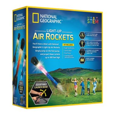 National Geographic&reg; 5-Piece Light-Up Air Rockets Set. View a larger version of this product image.