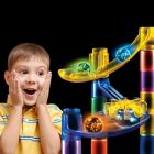 Alternate image 5 for National Geographic&reg; 51-Piece Glow-in-the-Dark Marble Run Set