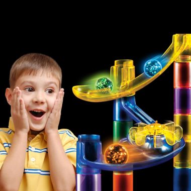 National Geographic&reg; 51-Piece Glow-in-the-Dark Marble Run Set. View a larger version of this product image.