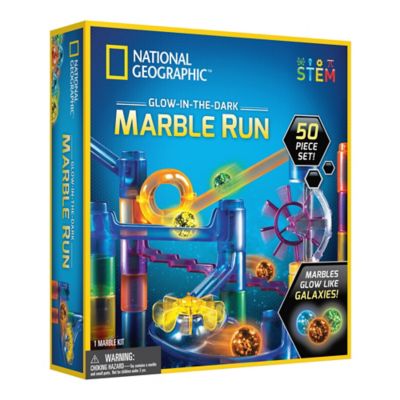 National Geographic&reg; 51-Piece Glow-in-the-Dark Marble Run Set