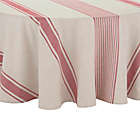 Alternate image 0 for Our Table&trade; Ezra 70-Inch Round Variegated Stripe Tablecloth in Red