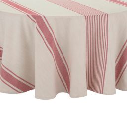 Our Table™ Ezra 70-Inch Round Variegated Stripe Tablecloth