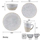 Alternate image 5 for Pfaltzgraff&reg; Bexley 16-Piece Dinnerware Set in Beige/White