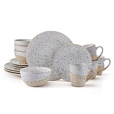 Pfaltzgraff&reg; Bexley 16-Piece Dinnerware Set in Beige/White. View a larger version of this product image.