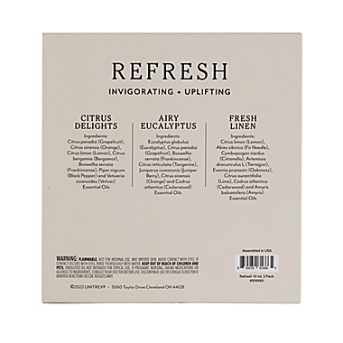 SpaRoom&reg; 3-Pack Refresh 100% Pure Essential Oils. View a larger version of this product image.