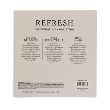 SpaRoom&reg; 3-Pack Refresh 100% Pure Essential Oils. View a larger version of this product image.