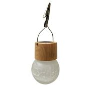 Everhome&trade; Crackle Hanging Outdoor Solar Umbrella Clip Light