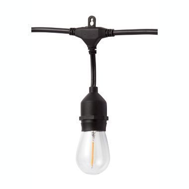 Simply Essential&trade; 30-Foot LED String Lights in Black. View a larger version of this product image.