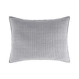 Levtex Home Gauze Standard Pillow Sham in Grey Mist