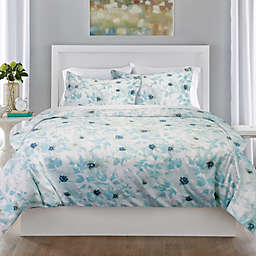 Springs Home Floral 2-Piece Twin/Twin XL Duvet Cover Set in Teal