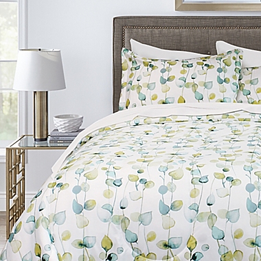 Springs Home Green Leaves 3-Piece King Comforter Set in Green. View a larger version of this product image.