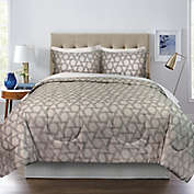 Springs Home Triangles 3-Piece Full/Queen Comforter Set in Grey