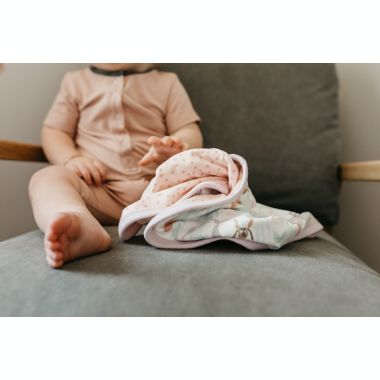 Copper Pearl&trade; Coral Security Blankets in Orange (Set of 2). View a larger version of this product image.
