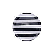 H for Happy&trade; Halloween Striped Round Serving Platter in Black/White