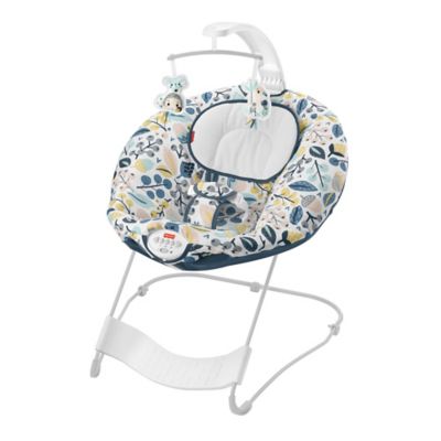Fisher-Price&reg; See &amp; Soothe&trade; Deluxe Bouncer in Navy Foliage